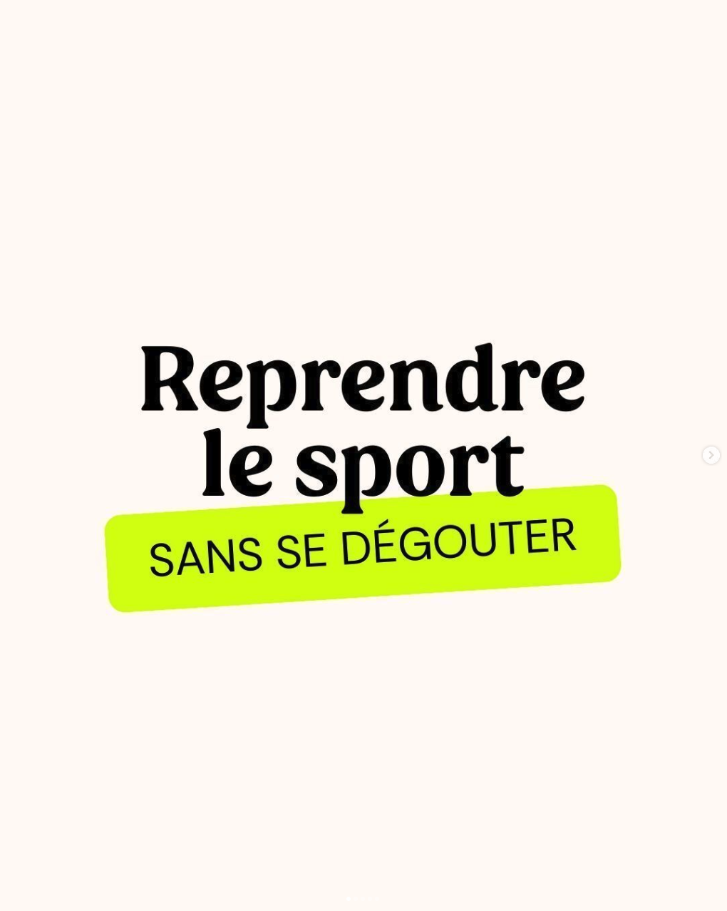 Reprendre le sport sans se dégoûter